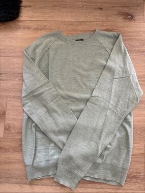 J. Crew Men's Crewneck Sweater in Sage Green